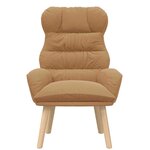 vidaXL Fauteuil relaxant Beige 69 x 74 x 93 cm tissu