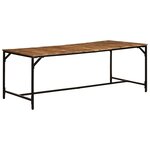 vidaXL Table à manger 200x100x75 cm bois de manguier massif brut