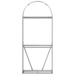 vidaXL Porte-bûches vert 80x45x190 cm acier galvanisé