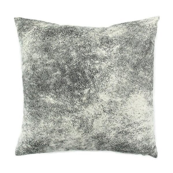 Coussin Havane aspect cuir vieilli - 40 x 40 cm - Blanc