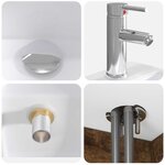 vidaXL Vanité de lavabo mural Chêne fumé 53 x 35 x 63 cm