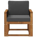 vidaXL Sofa de milieu extérieur Bois d'Acacia Massif Naturel
