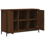 vidaXL Meuble TV chêne marron 100x35x65 cm bois d'ingénierie