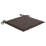 vidaXL Chaises pliables de jardin avec coussins lot de 4 Teck solide
