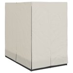 Chill out avec le transat double vidaXL avec toit et rideaux en poly rotin noir