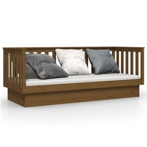 vidaXL Lit de jour sans matelas marron miel 75x190 cm bois pin massif