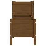 vidaXL Jardinière Marron miel 178 5x44x75 cm Bois massif de pin