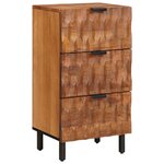 vidaXL Buffet avec tiroir Finition Acacia Brun 40 x 33 x 75 cm