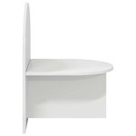 vidaXL Table de chevet Blanc brillant 48 x 49 x 65 cm