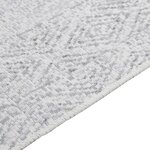 Vidaxl tapis gris clair 160x230 cm coton