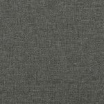 vidaXL Sommier à lattes de lit matelas LED gris foncé 120x190 cm tissu