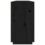 vidaXL Buffet Noir 100x40x75 cm Bois massif de pin