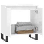 vidaXL Armoire de bain blanc brillant 58x33x60 cm bois d'ingénierie