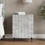 vidaXL Cabinet de chevet Gris béton 43 x 34 5 x 52 cm