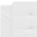 vidaXL Coussin de tête de lit blanc 100 cm similicuir
