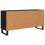 vidaXL Meuble TV Chêne noir 103 5 x 30 x 50 cm Bois d'ingénierie