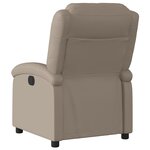 vidaXL Fauteuil inclinable électrique Cappuccino Similicuir