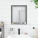 vidaXL Miroir de salle de bain et étagère sonoma gris bois ingénierie