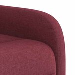 vidaXL Fauteuil de massage inclinable Rouge bordeaux Tissu