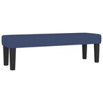 vidaXL Lit à sommier tapissier avec matelas Bleu 200x200 cm Tissu