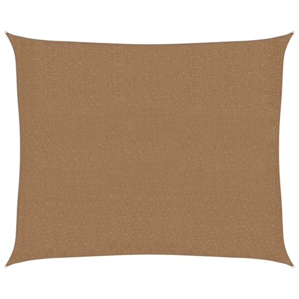 vidaXL Voile d'ombrage 160 g/m² Taupe 2 5x3 m PEHD