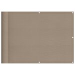 vidaXL Écran de balcon taupe 75x1000 cm 100  polyester oxford