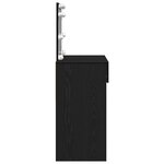 vidaXL Coiffeuse avec LED en chêne noir 100x40x120 cm