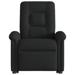 vidaXL Fauteuil inclinable électrique noir tissu