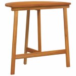 vidaXL Table de Jardin Marron 78 x 46 x 75 cm Bois d'acacia massif