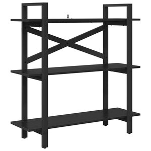 vidaXL Étagère Chêne noir 100 x 33 5 x 102 cm Bois d'ingénierie