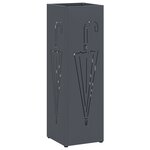 vidaXL Porte-parapluies Anthracite Métal Standard Porte-parapluies