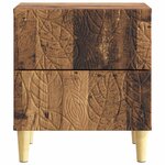 vidaXL Table de chevet Bois ancien 43 x 34 5 x 48 cm Bois d'ingénierie