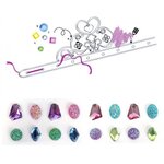 Coffret diadèmes de princesse à customiser - pierres précieuses multicolores