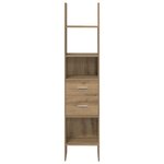 vidaXL Bibliothèque chêne artisanal 40 x 35 x 180 cm Bois d'ingénierie