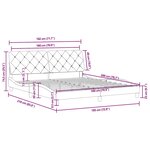 vidaXL Cadre de lit sans matelas bleu 180x200 cm velours