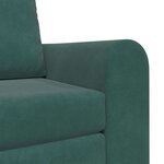 vidaXL Canapé-Lit Vert foncé 98 x 71 x 83 cm Velours