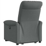 vidaXL Fauteuil inclinable Gris foncé Tissu