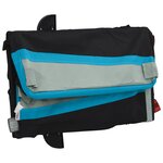 vidaXL Remorque de vélo noir et bleu 45 kg fer
