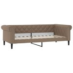 vidaXL Lit de jour avec lit gigogne et matelas cappuccino 90x200 cm