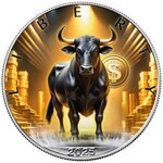 Pièce de monnaie en Argent 1 Dollar g 31.1 (1 oz) Millésime 2025 DOLLAR BULL
