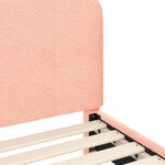 vidaXL Cadre de lit pour enfants avec tête de lit Rose 80 x 160 cm
