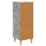 vidaXL Armoire à tiroirs Gris béton 33 x 34 5 x 90 cm