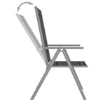 vidaXL Chaises de jardin pliables 6 Pièces Textilène Noir