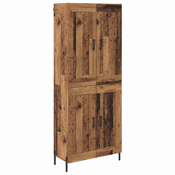 vidaXL Haut Armoire 2 Pièces Bois Ancien Bois d'ingénierie