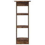 vidaXL Meuble d'appoint Chêne Fumé 40 x 40 x 100 cm Bois d’ingénierie