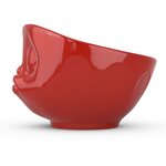 Grand bol rouge bisou en porcelaine tassen 500 ml