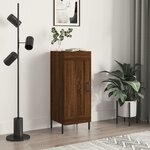 vidaXL Buffet Chêne marron 34 5x34x90 cm Bois d'ingénierie