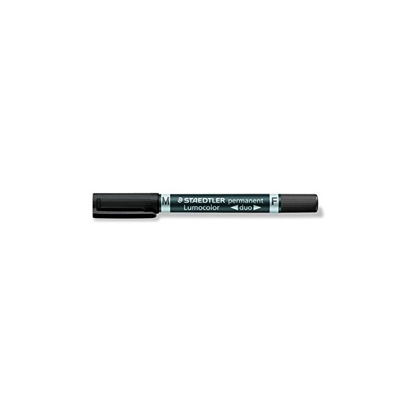 STAEDTLER 1 Marqueur permanent 348 Lumocolor duo, noir