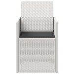vidaXL Chaises de jardin salle à manger 2 Pièces Blanc et anthracite PP