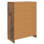 vidaXL Buffet Bois ancien 66 x 34 5 x 92 cm Bois d'ingénierie